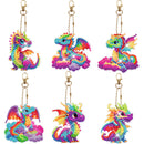 Kit Completo - Pingente em Pintura Diamantes - Dragão colorido