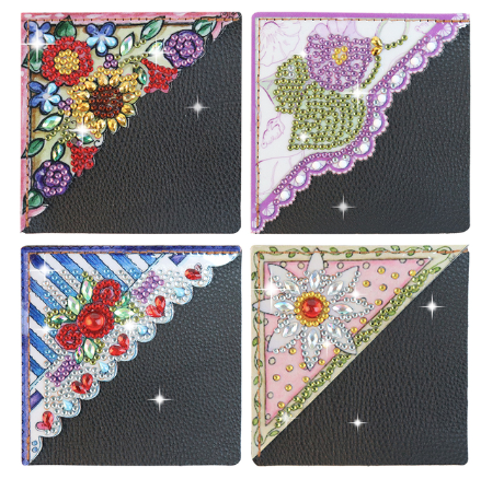 Kit 4 Marcadores de Livros Diagonal - Pintura em Diamante - 7