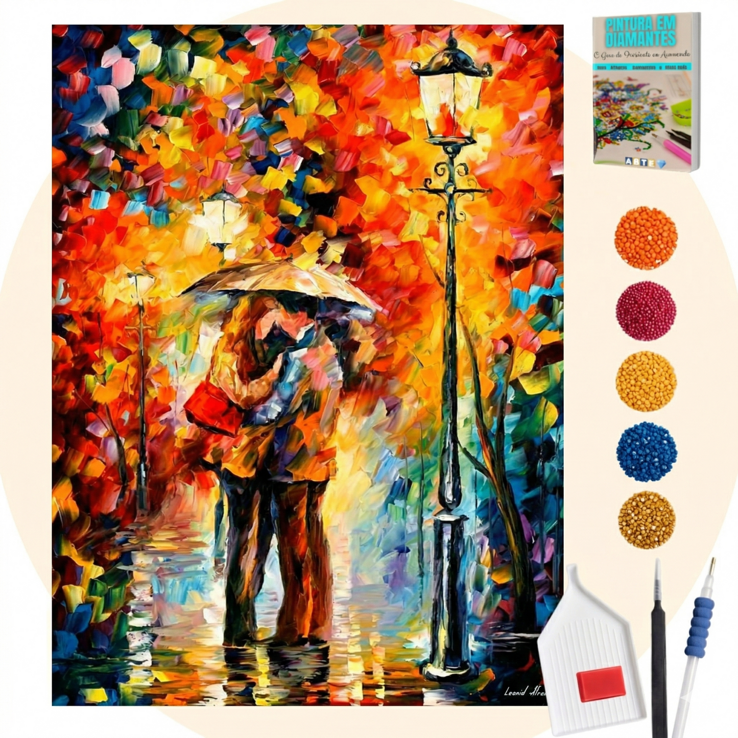 Kit Completo - Pintura em Diamantes - Nós dois