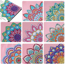 Kit 8 Marcadores de Livros Diagonal - Pintura em Diamante - Florzinhas 2