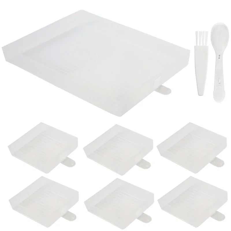 Kit 6 bandejas + bandejão - Pintura em Diamante