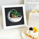 Kit Completo - Pintura em Diamante Kids - Yoda 2 - 15x15cm
