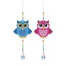 Kit 2 Ornamentos de Pendurar em Pintura em Diamantes - Corujinhas
