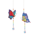 Kit 2 Ornamentos de Pendurar em Pintura em Diamantes - Borboletas