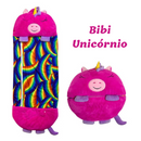 JUGLES® - Pelúcia que vira saco do dormir - Bibi Unicórnio