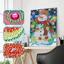 Kit Completo - Pintura em Diamantes - Boneco de Neve - 30x40