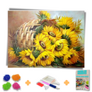Kit Completo - Pintura em Diamantes - Girassóis