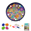 Kit completo - Mandalas em Abajur com Pintura em Diamantes - Alegria