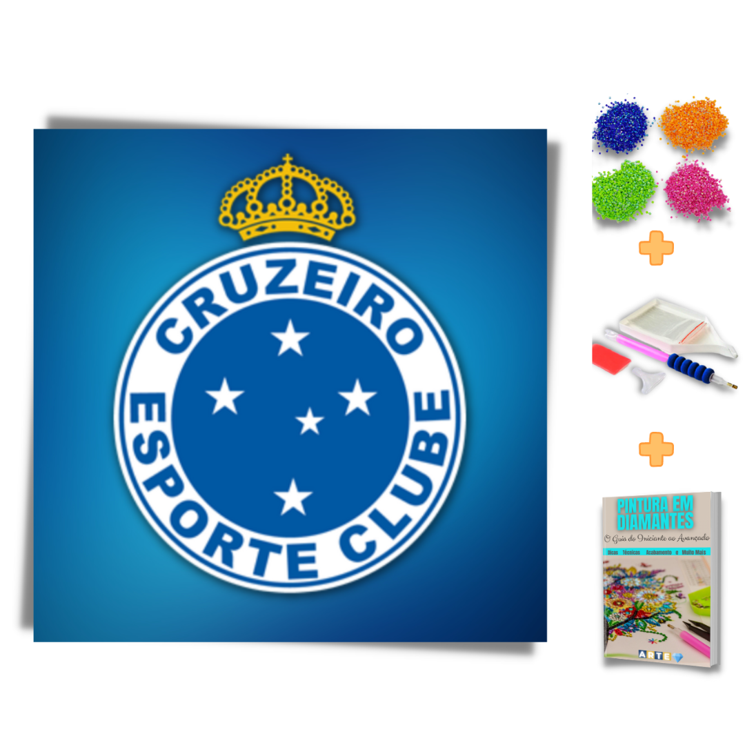 Kit Completo - Pintura em Diamantes - Cruzeiro