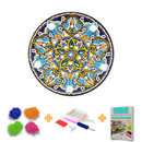 Kit completo - Mandalas em Abajur com Pintura em Diamantes