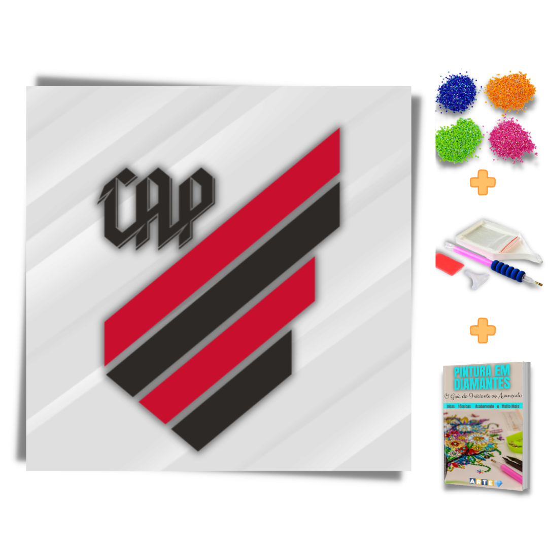 Kit Completo - Pintura em Diamantes - Atlético Paranaense