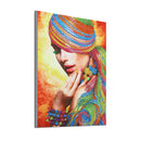 Kit Completo - Pintura em Diamantes - Dama Colorida - 30x40