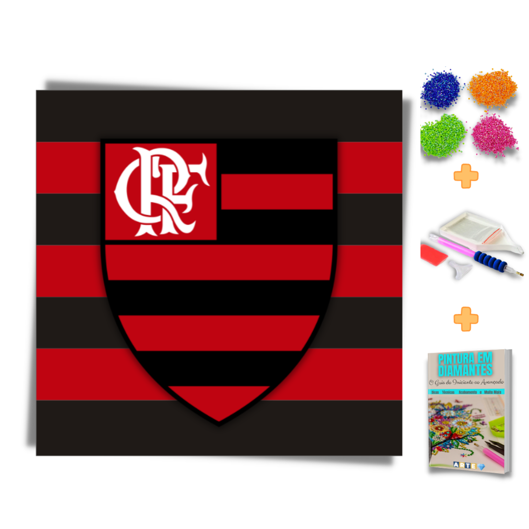 Kit Completo - Pintura em Diamantes - Mengão