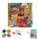 Kit Completo - Pintura em Diamantes - Corujas