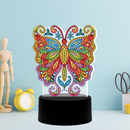 Kit completo - Luminária com Pintura em Diamantes - Borboleta