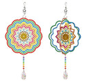 Kit completo - Ornamento de vento em Pintura em Diamantes - Mandala Estrela