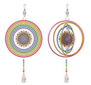 Kit completo - Ornamento de vento em Pintura em Diamantes - Mandala Estrela 2
