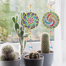 Kit 2 Ornamentos de Pendurar em Pintura em Diamantes - Mandalas