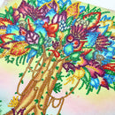 Kit Completo - Pintura em Diamantes - Árvore Colorida - 30x30