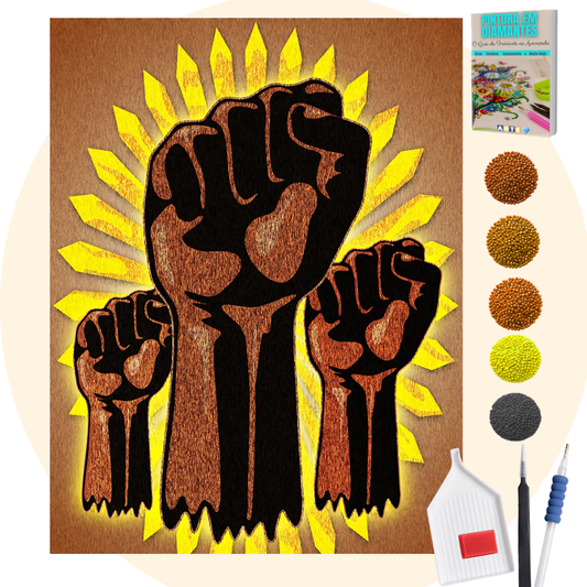 Kit Completo - Pintura em Diamantes - Black Power