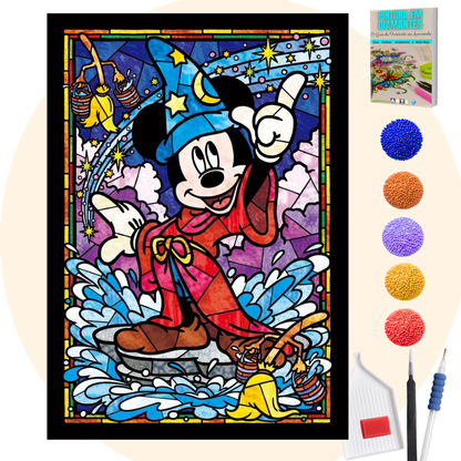 Kit Completo - Pintura em Diamantes - Mickey