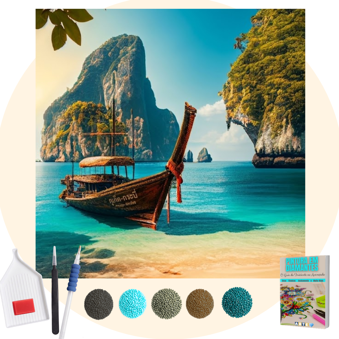 Kit Completo - Pintura em Diamantes - Tailândia
