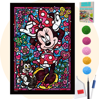 Kit Completo - Pintura em Diamantes - Minnie