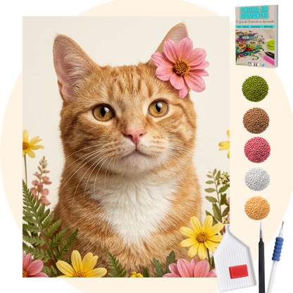 Kit Completo - Pintura em Diamantes - Laranjinha