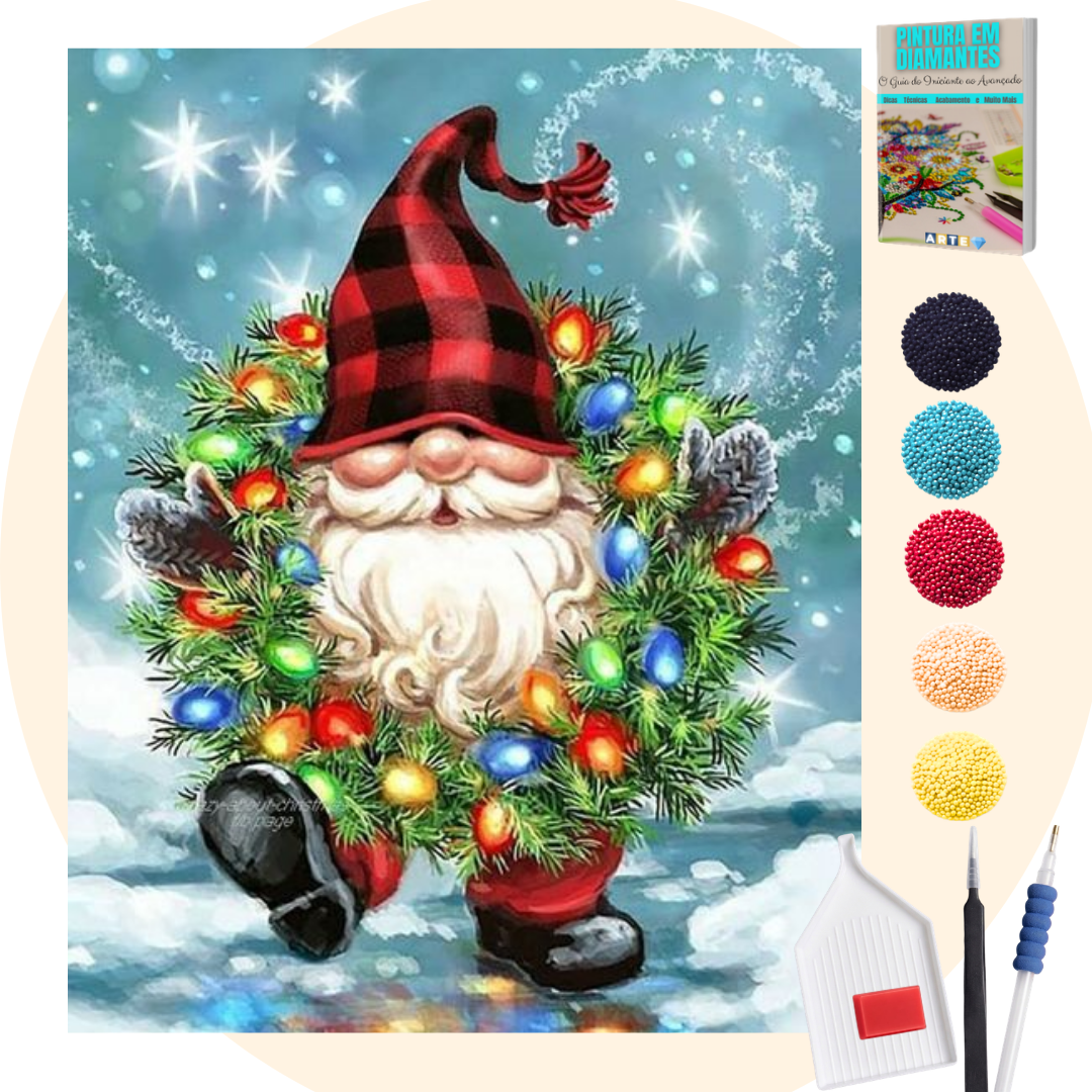 Kit Completo - Pintura em Diamantes - Guirlanda