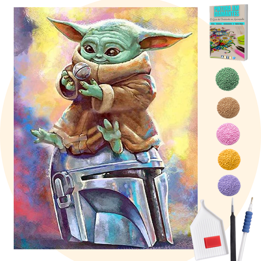 Kit Completo - Pintura em Diamantes - Mandalorian