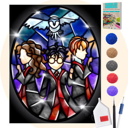 Kit Completo - Pintura em Diamantes - Harry Potter