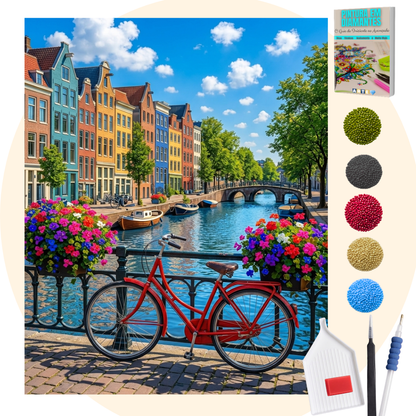 Kit Completo - Pintura em Diamantes - Amsterdam