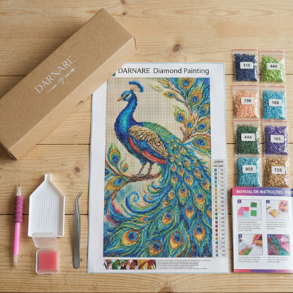 Kit Completo - Pintura em Diamantes - Amor de Mãe