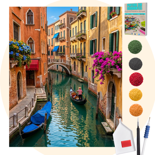 Kit Completo - Pintura em Diamantes - Veneza
