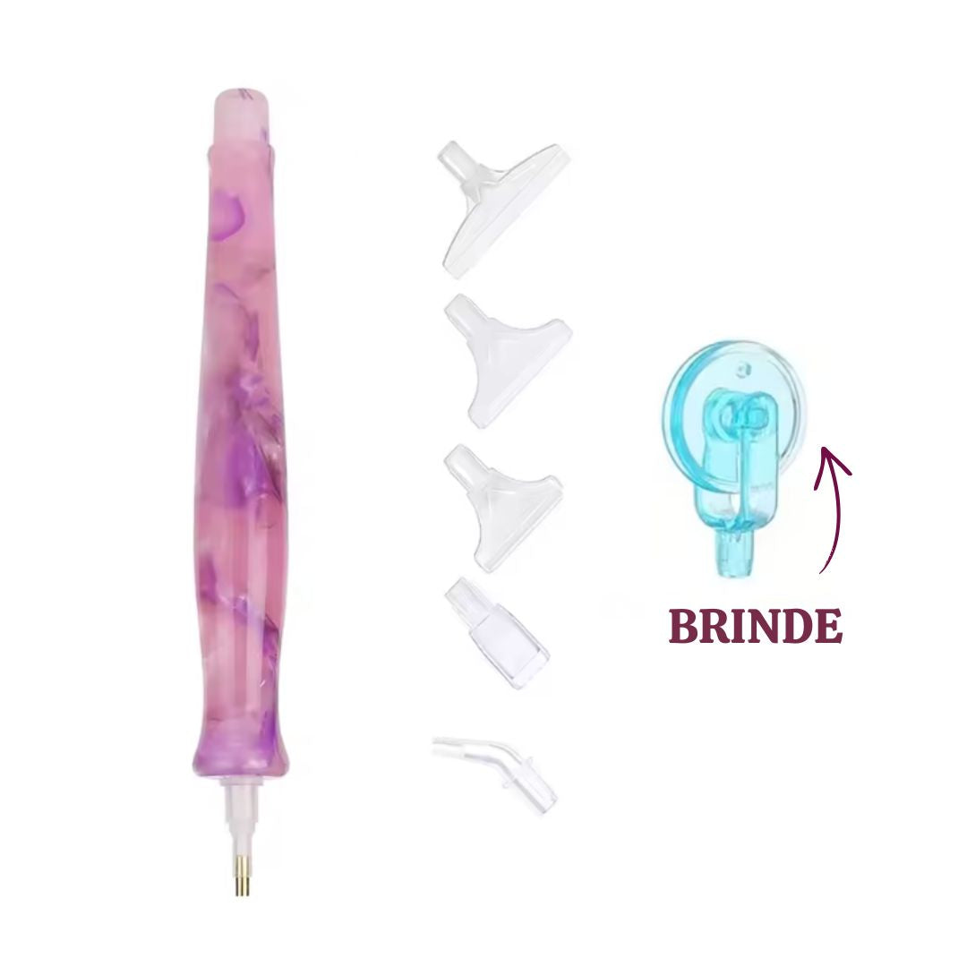 Kit Caneta Ergonômica com 5 pontas + brinde
