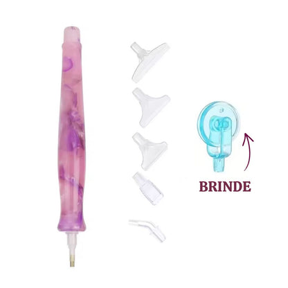 Kit Caneta Ergonômica com 5 pontas + brinde