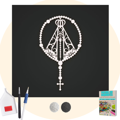 Kit Completo - Pintura em Diamantes - Nossa Senhora Aparecida - Modelo 1
