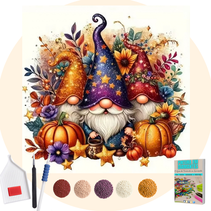 Kit Completo - Pintura em Diamantes - Três duendes