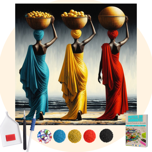 Kit Completo - Pintura em Diamantes Especiais MR - Mulheres