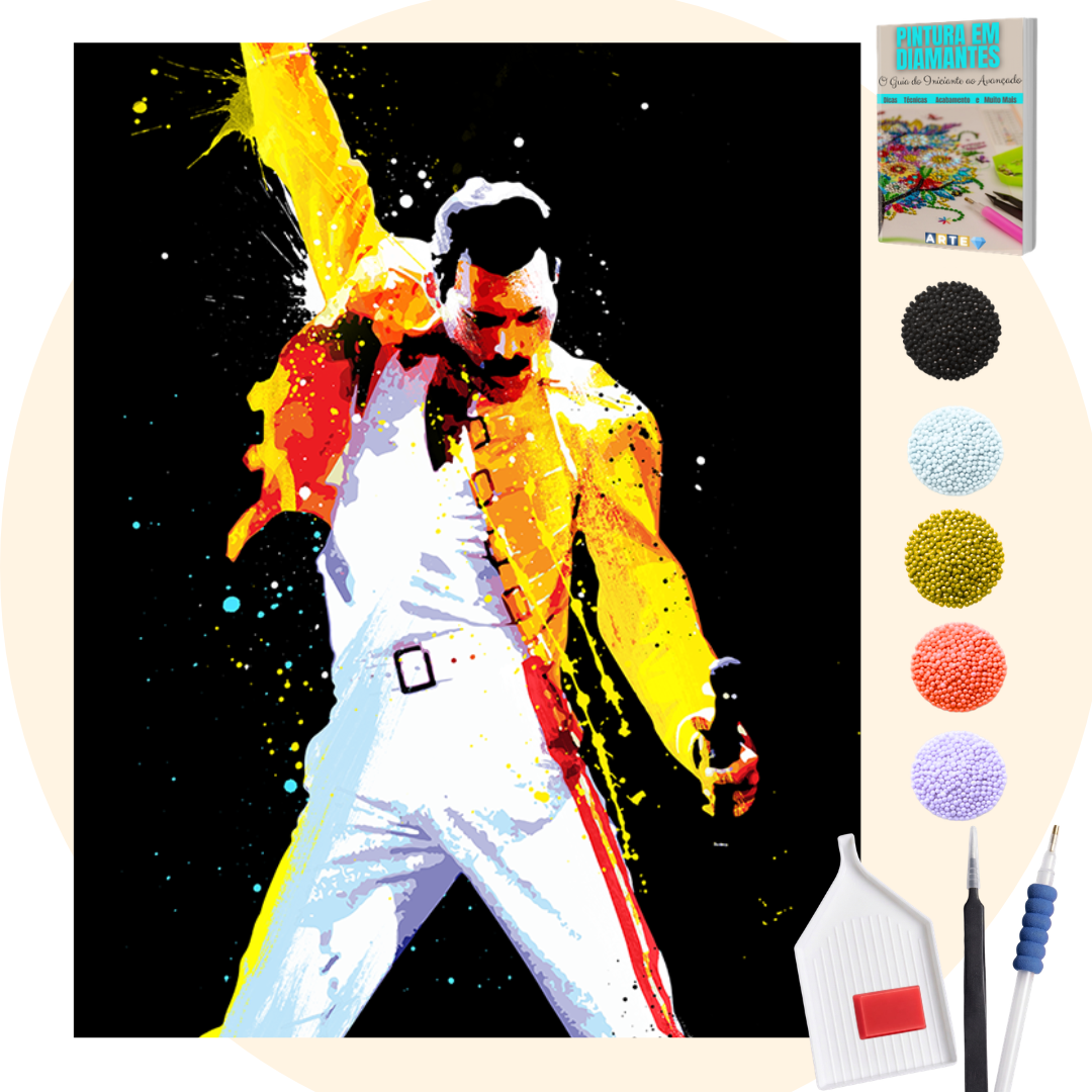 Kit Completo - Pintura em Diamantes - Freddie