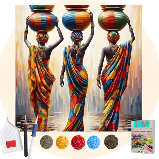 Kit Completo -  Pintura em Diamantes - As mulheres