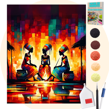 Kit Completo - Pintura em Diamantes - Sons