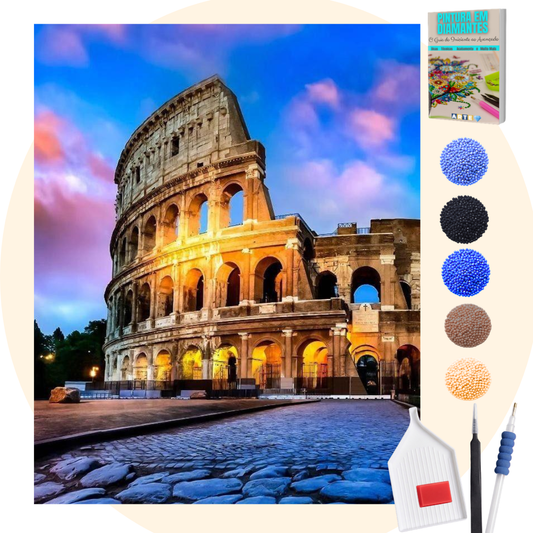Kit Completo - Pintura em Diamantes - Coliseu