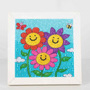 Kit Completo - Pintura em Diamante Kids - Flores - 15x15cm