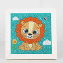 Kit Completo - Pintura em Diamante Kids - Leaozinho - 15x15cm