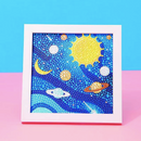 Kit Completo - Pintura em Diamante Kids - Galaxia - 15x15cm