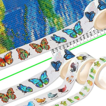 Fita Adesiva Decorativa para Bordas de Pintura em Diamantes