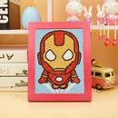 Kit Completo - Pintura em Diamante Kids - Homem de ferro 15x20cm