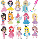 Sticker com Pintura em Diamantes - Princesas