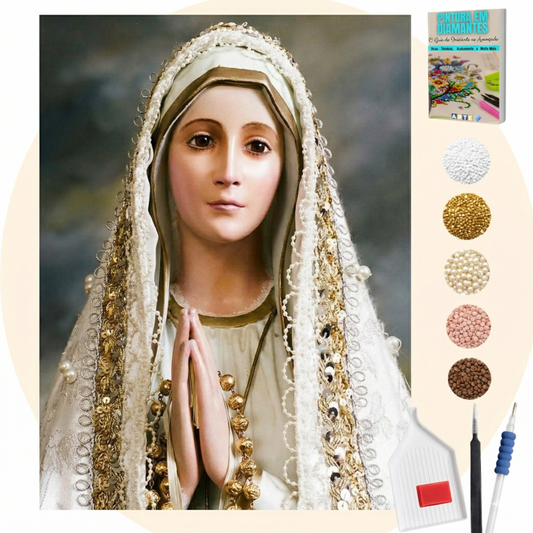 Kit Completo - Pintura em Diamantes - Nossa Senhora de Fátima